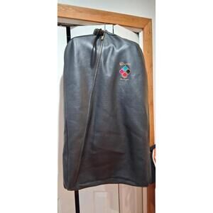 Vintage Rare Dunes Las Vegas Leather Garmet Bag Black